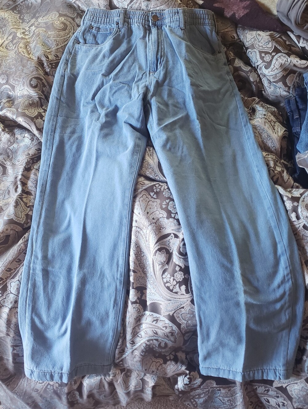 Casual Joe by Haband Blue Jean Flannel Lined Pants 36x31